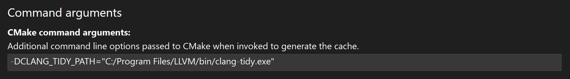 Visual Studio CMake path